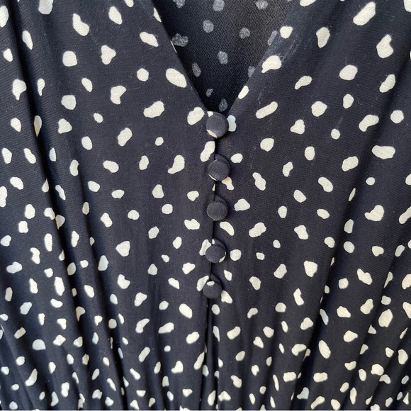 Rails Karla Black & Ivory Spots Mini Dress Sz S - Picture 5 of 11